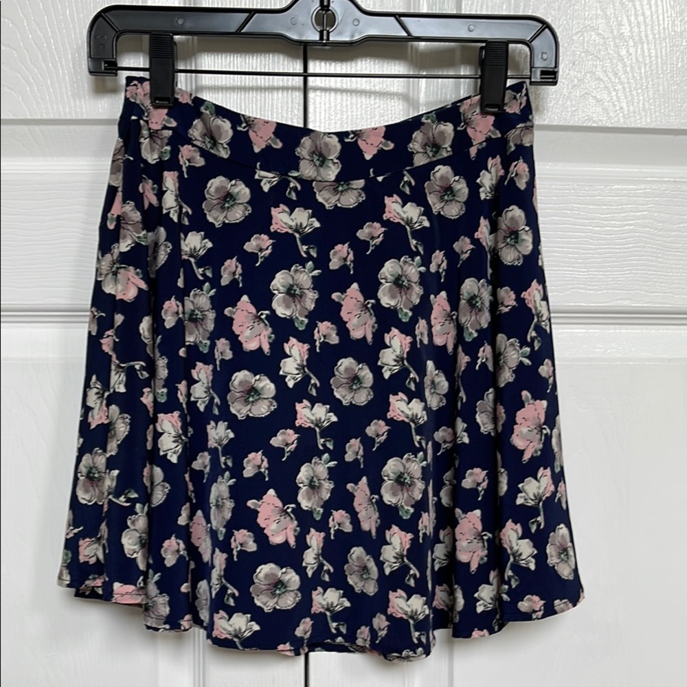 Floral Navy Skirt by Lush size S